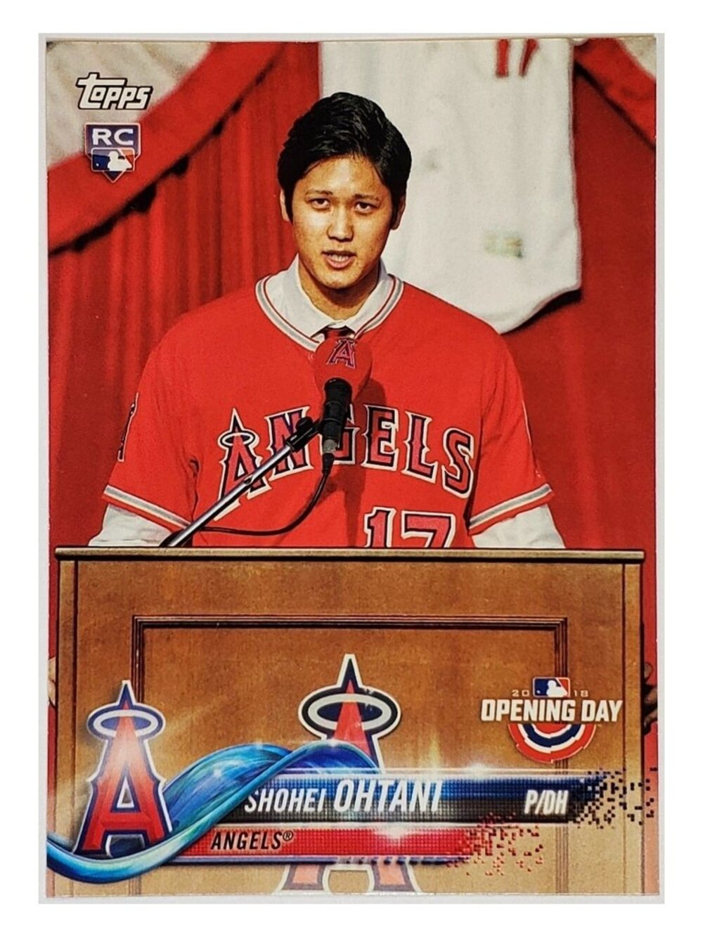 SHOHEI OHTANI ROOKIE 2018 TOPPS OPENING DAY #200, ANGELS, DODGERS, MVP
